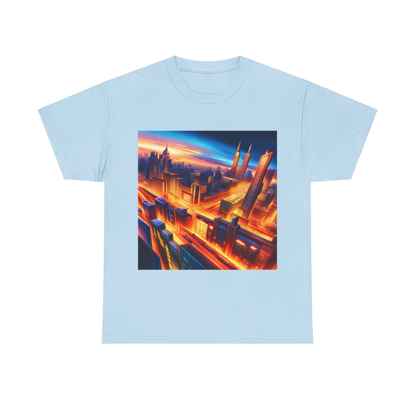 Futuristic Cityscape Graphic Tee