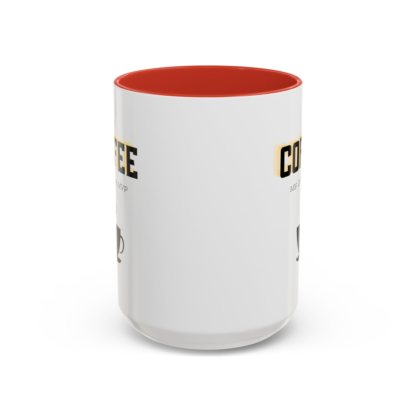 "Coffee: My office MVP" Accent Coffee Mug (11, 15oz)