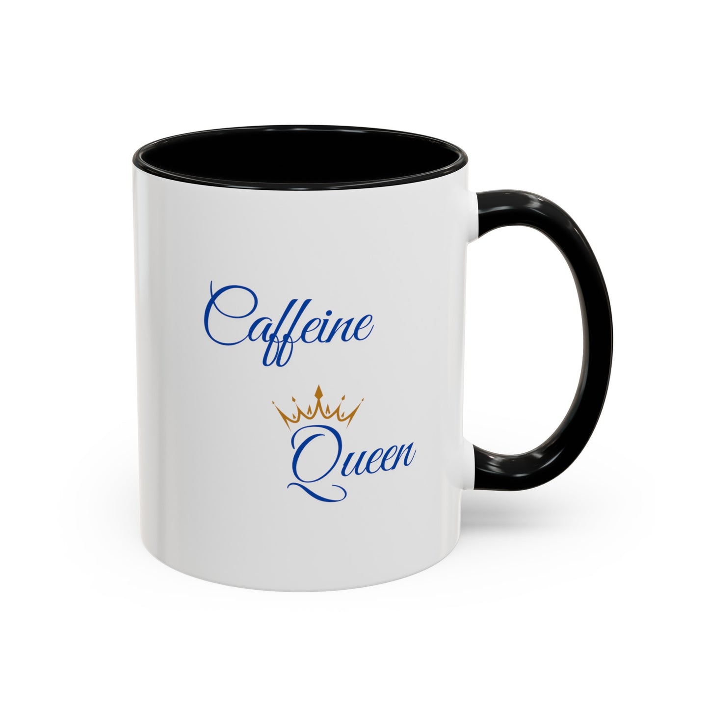 "Caffeine Queen" Accent Coffee Mug (11, 15oz)