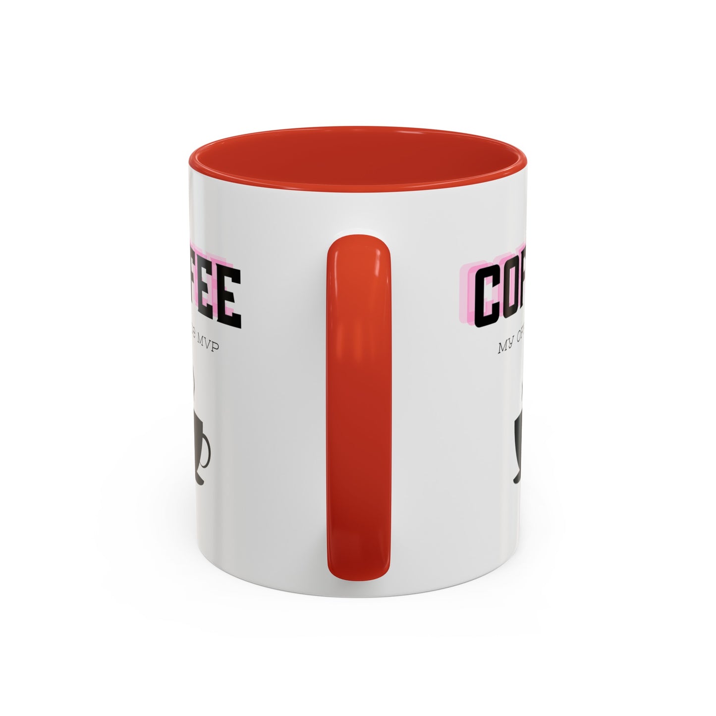 "Coffee: My office MVP" Accent Coffee Mug (11, 15oz)