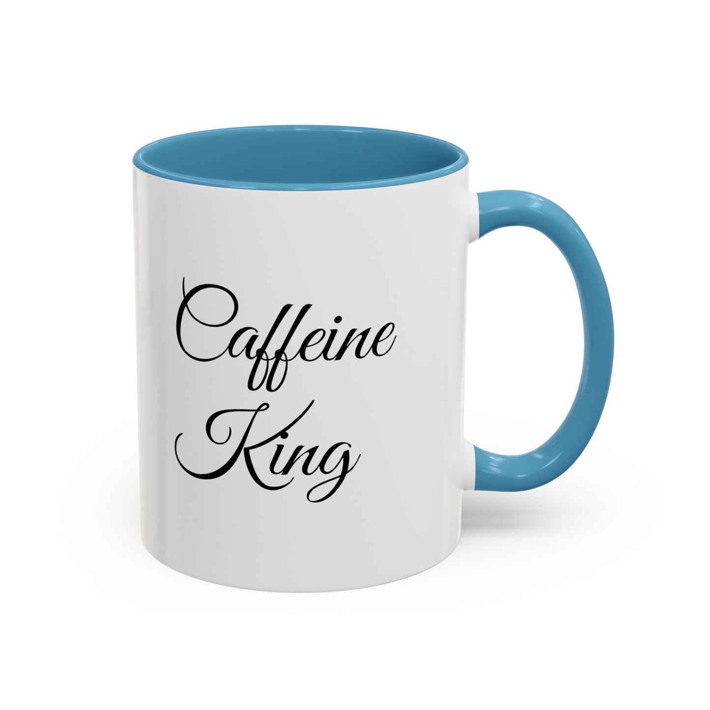 "Caffeine King" Accent Coffee Mug (11, 15oz)