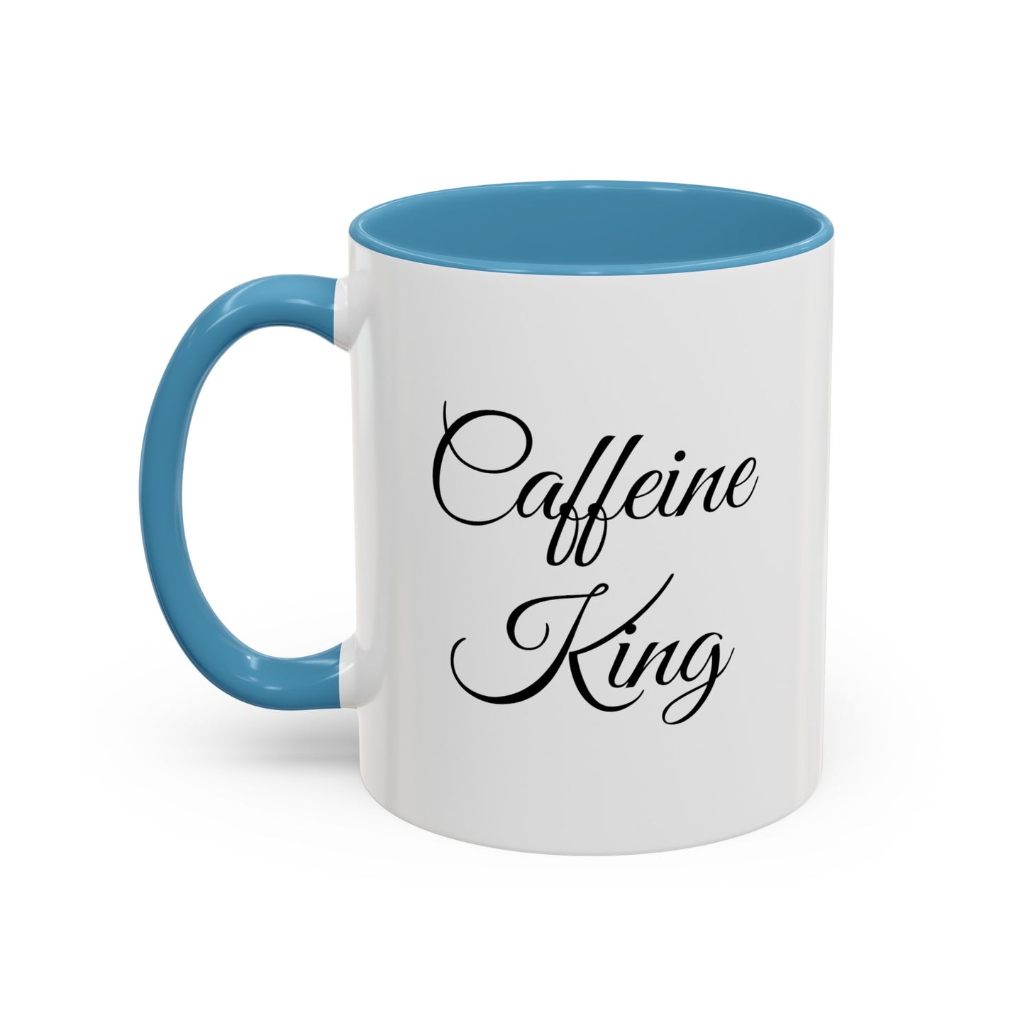 "Caffeine King" Accent Coffee Mug (11, 15oz)