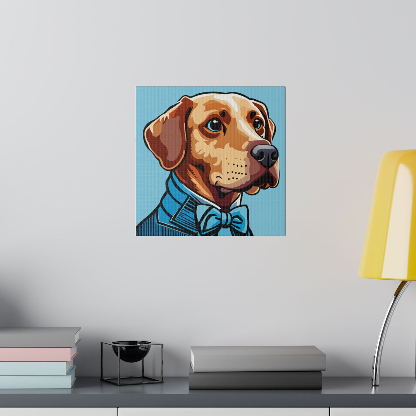 Comic Art, Dog Model on Matte Canvas, Stretched, 0.75"