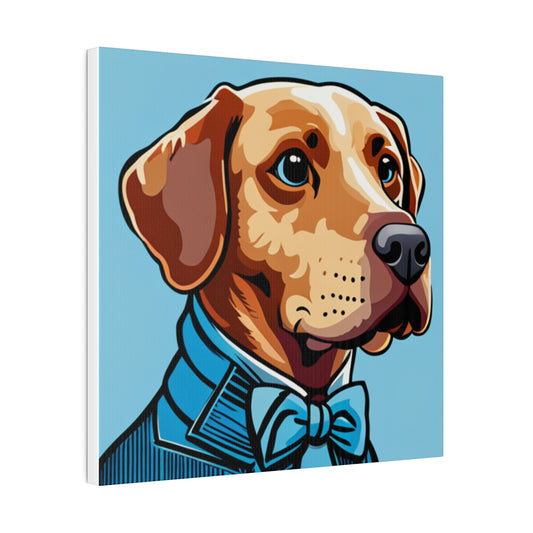 Comic Art, Dog Model on Matte Canvas, Stretched, 0.75"