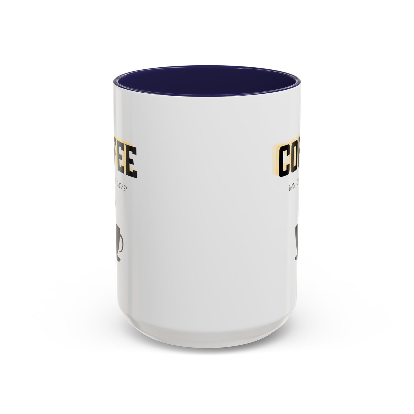 "Coffee: My office MVP" Accent Coffee Mug (11, 15oz)